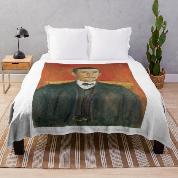 Item preview, Portrait of Herbert Esche – Edvard Munch Expressionist Portrait Painting (1903) designed and sold by Art Outlaws.