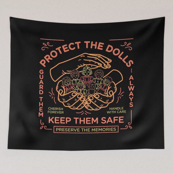 Item preview, Protect The Dolls Vintage Collector Neon Sign designed and sold by zzz888.