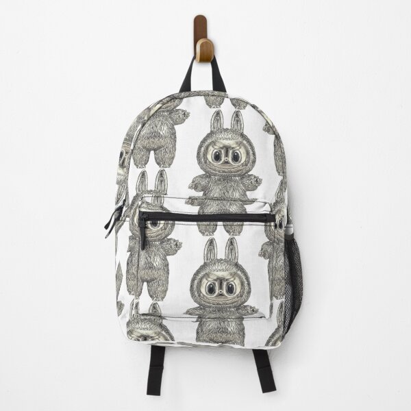 Item preview, Labubu Monster Art - Metallic Silver Chrome Edition designed and sold by Hen-C-Art.