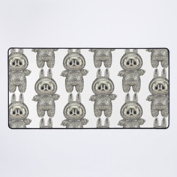 Item preview, Labubu Monster Art - Metallic Silver Chrome Edition designed and sold by Hen-C-Art.