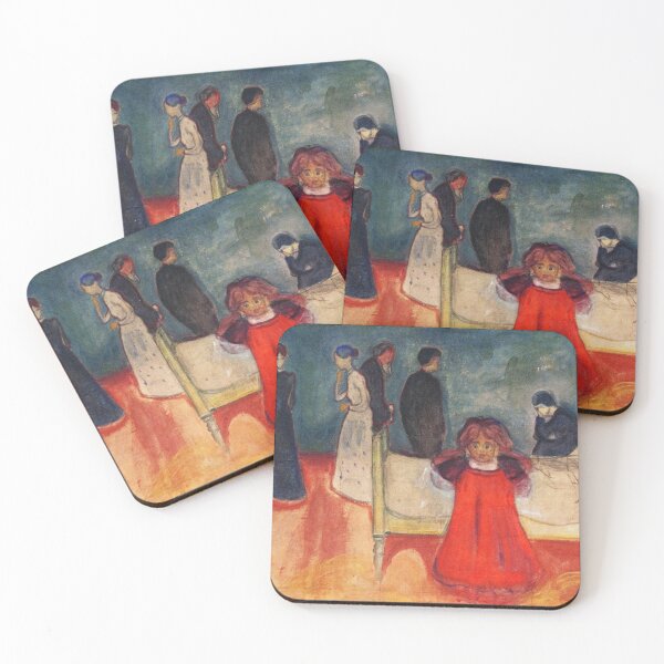 Item preview, The Child and Death – Edvard Munch Expressionist Symbolist Painting (1899) designed and sold by Art Outlaws.