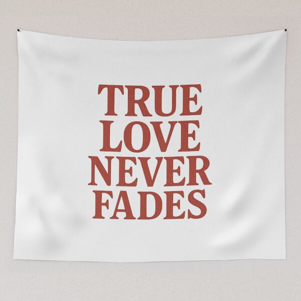 Item preview, True Love Never Fades - Vintage Valentine Typography designed and sold by MKreative Studio.