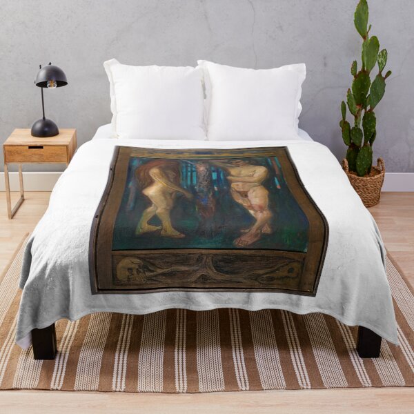 Item preview, Metabolism – Edvard Munch Symbolist Expressionist Life and Death Painting (1898–1899) designed and sold by Art Outlaws.