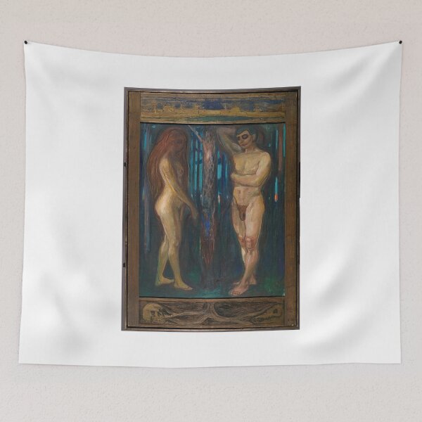 Item preview, Metabolism – Edvard Munch Symbolist Expressionist Life and Death Painting (1898–1899) designed and sold by Art Outlaws.