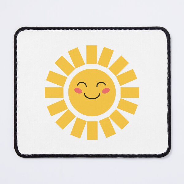Item preview, Happy fun Sun Bright smiling yellow sun with pink cheeks designed and sold by CHERRY--SHOP.