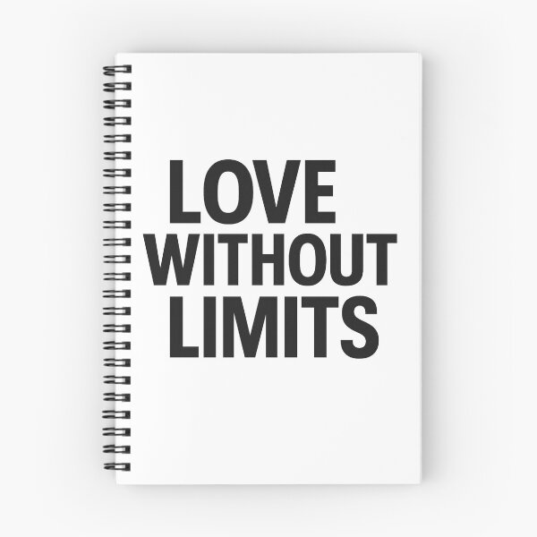 Item preview, LOVE WITHOUT LIMITS - Minimal Black Valentine Typography designed and sold by MKreative Studio.