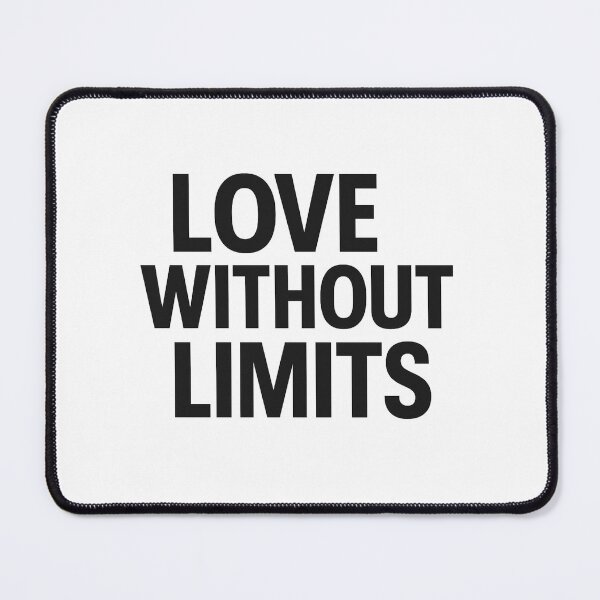 Item preview, LOVE WITHOUT LIMITS - Minimal Black Valentine Typography designed and sold by MKreative Studio.