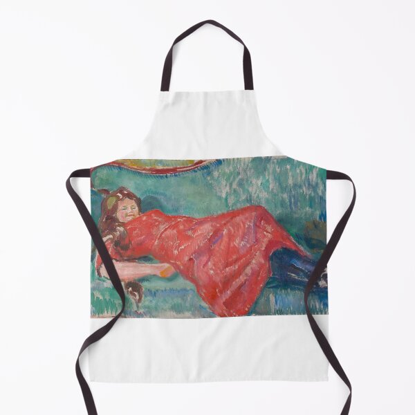 Item preview, On the Sofa – Edvard Munch Expressionist Interior Psychological Painting (1913) designed and sold by Art Outlaws.