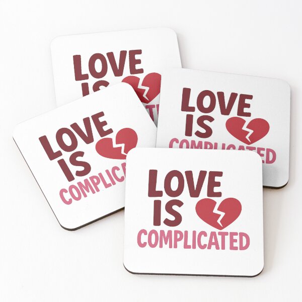 Item preview, Love Is Complicated - Anti-Valentine Broken Heart Design designed and sold by MKreative Studio.