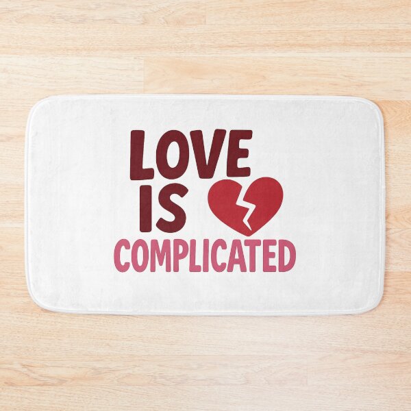 Item preview, Love Is Complicated - Anti-Valentine Broken Heart Design designed and sold by MKreative Studio.