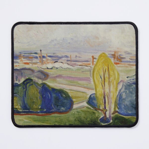 Item preview, View Across Chemnitz – Edvard Munch Expressionist Urban Landscape Painting (1905) designed and sold by Art Outlaws.