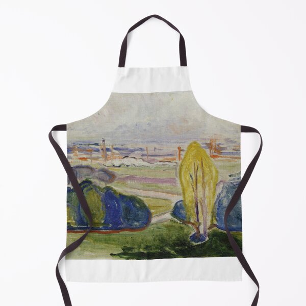 Item preview, View Across Chemnitz – Edvard Munch Expressionist Urban Landscape Painting (1905) designed and sold by Art Outlaws.