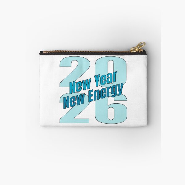 Item preview, New Year New Energy 2026 – Bold Blue Typography Minimal White T-Shirt Design designed and sold by PixelPlush.
