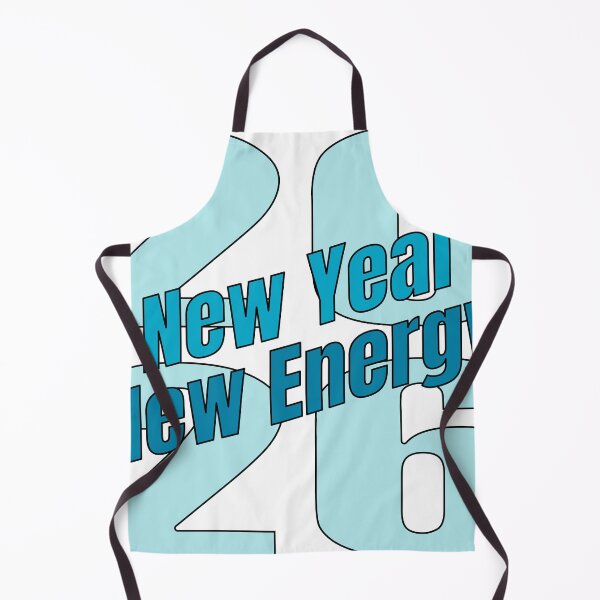 Item preview, New Year New Energy 2026 – Bold Blue Typography Minimal White T-Shirt Design designed and sold by PixelPlush.
