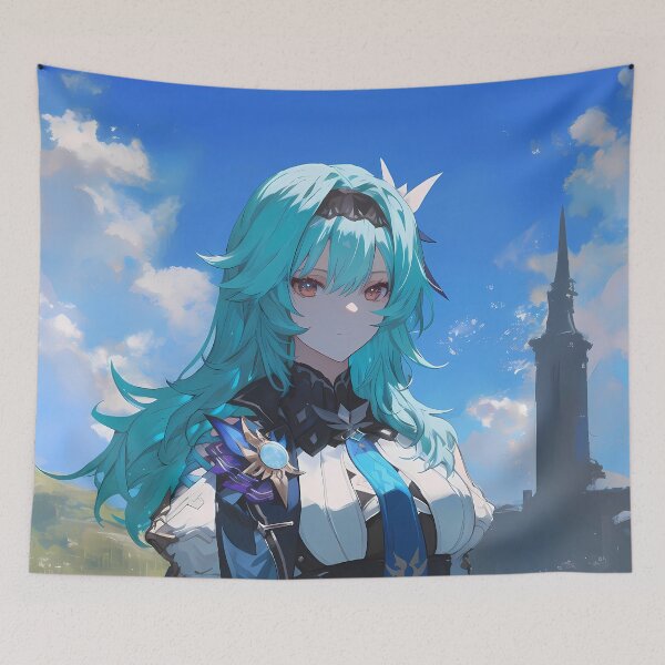 Item preview, Eula Genshin Impact Elegant Cryo Knight Anime Girl designed and sold by thedarvills.