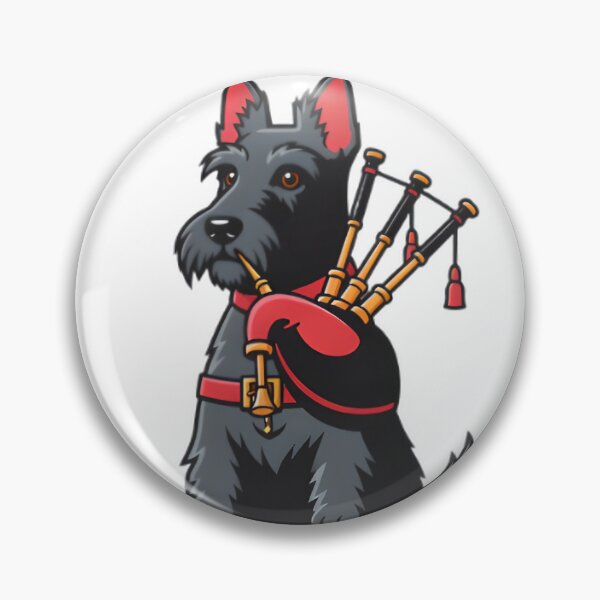 Item preview, Rockin Scottish Terrier Bagpiper designed and sold by SunkenCost.