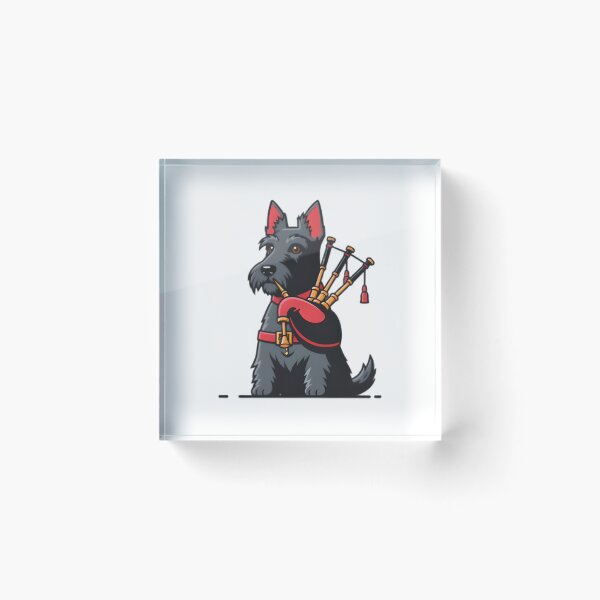 Item preview, Rockin Scottish Terrier Bagpiper designed and sold by SunkenCost.