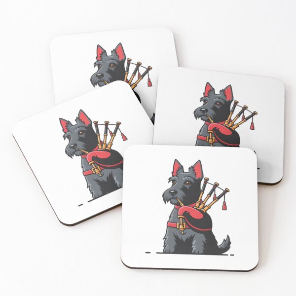 Item preview, Rockin Scottish Terrier Bagpiper designed and sold by SunkenCost.