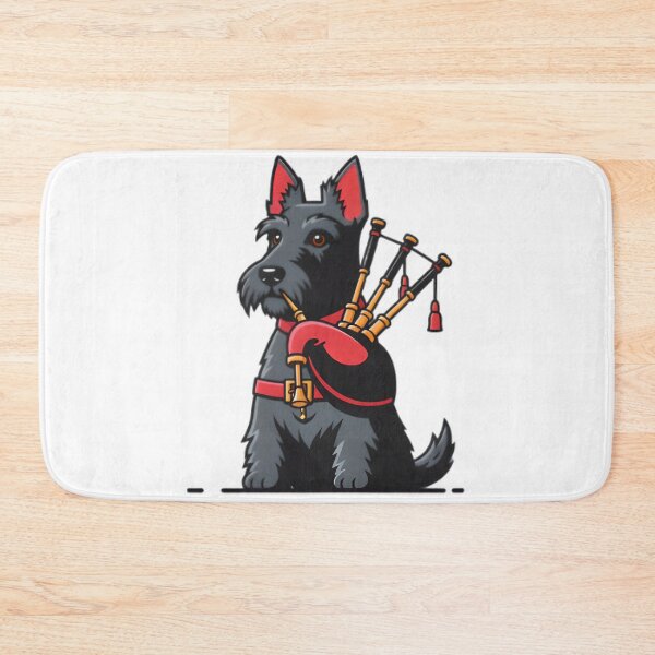 Item preview, Rockin Scottish Terrier Bagpiper designed and sold by SunkenCost.