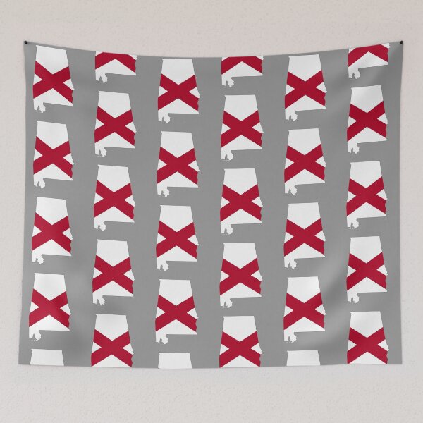Item preview, Alabama State Flag Map Silhouette - Bama Pride designed and sold by mashmosh.