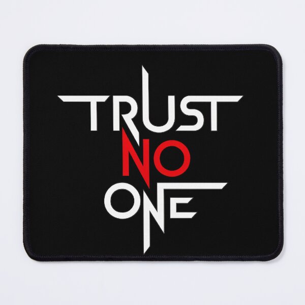 Item preview, Trust No One — Red & White Typography  Minimalist Rebellion Streetwear designed and sold by LVLUPXP.