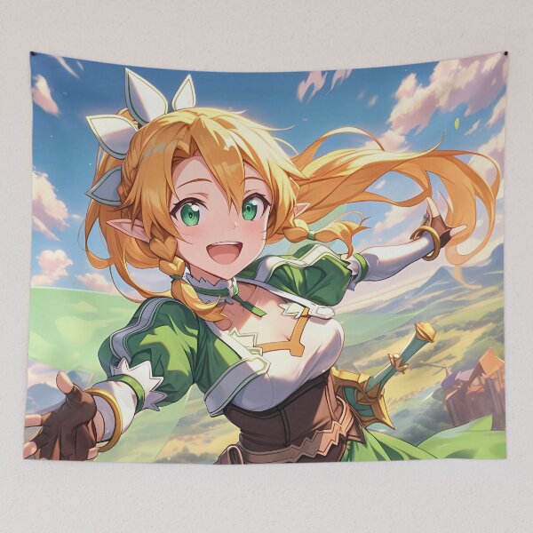 Aperçu de l'œuvre Leafa Sword Art Online Anime Girl Waifu Aventure fantastique Vol céleste créée et vendue par thedarvills.