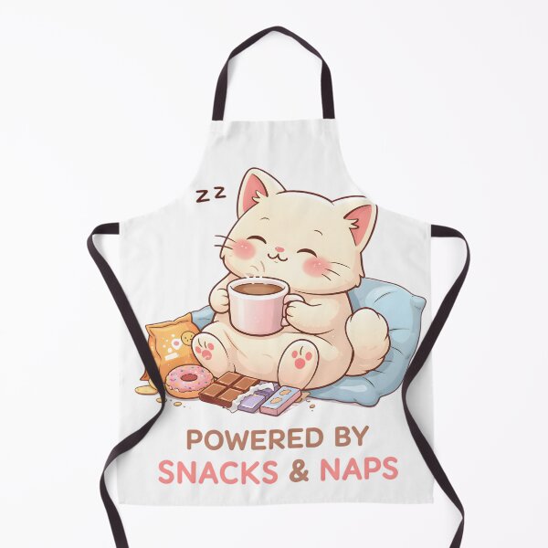 Item preview, Powered by Snacks & Naps – Cute Cozy Cat Design designed and sold by SoulenCify.