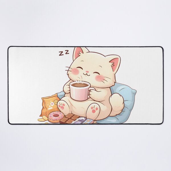 Item preview, Powered by Snacks & Naps – Cute Cozy Cat Design designed and sold by SoulenCify.