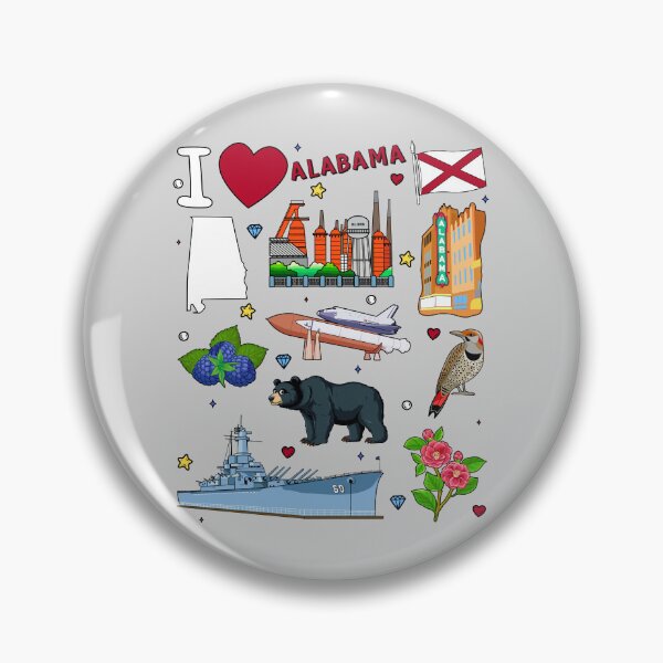 Item preview, Alabama Pride, Icons, Landmarks & Southern Soul Collage designed and sold by mashmosh.