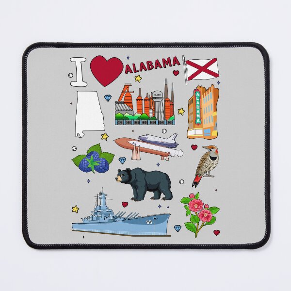 Item preview, Alabama Pride, Icons, Landmarks & Southern Soul Collage designed and sold by mashmosh.