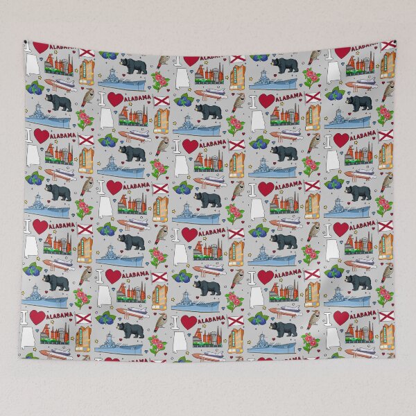 Item preview, Alabama Pride, Icons, Landmarks & Southern Soul Collage designed and sold by mashmosh.