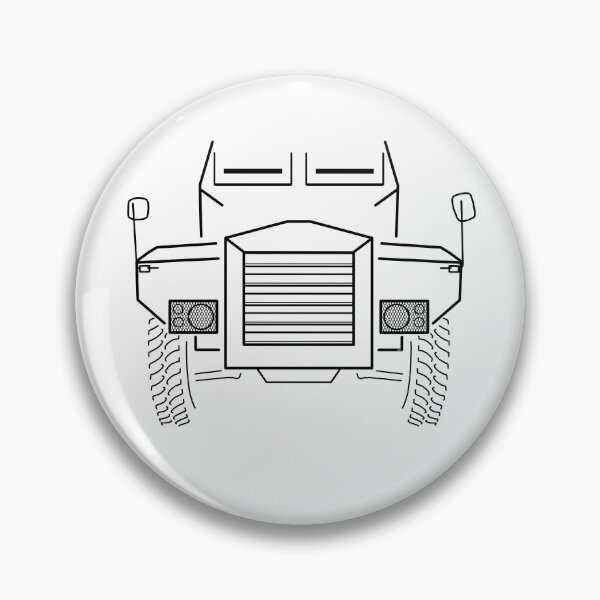 Item preview, Humber Pig 1950s military truck black outline designed and sold by soitwouldseem.
