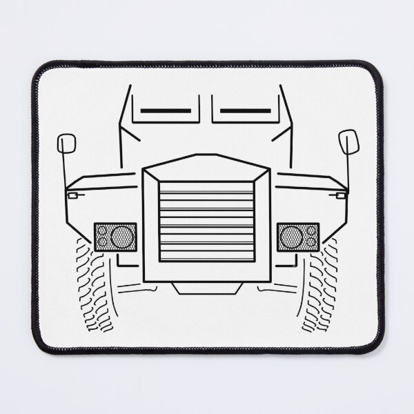 Item preview, Humber Pig 1950s military truck black outline designed and sold by soitwouldseem.