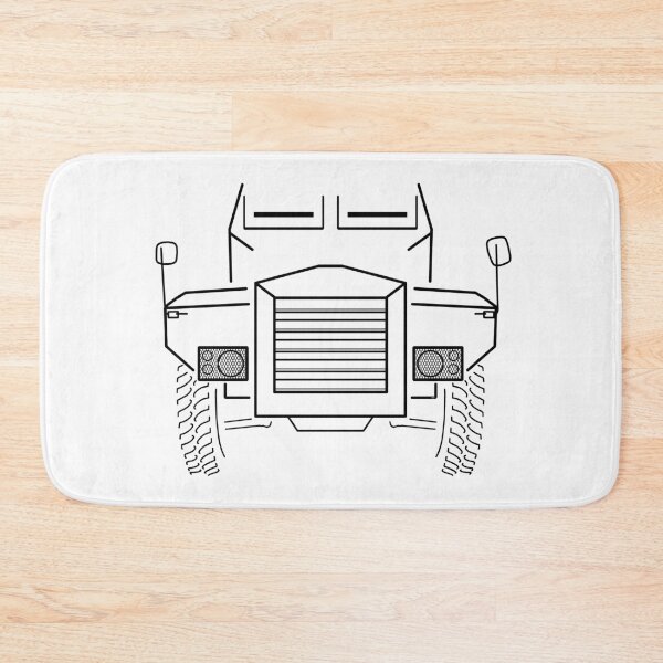 Item preview, Humber Pig 1950s military truck black outline designed and sold by soitwouldseem.