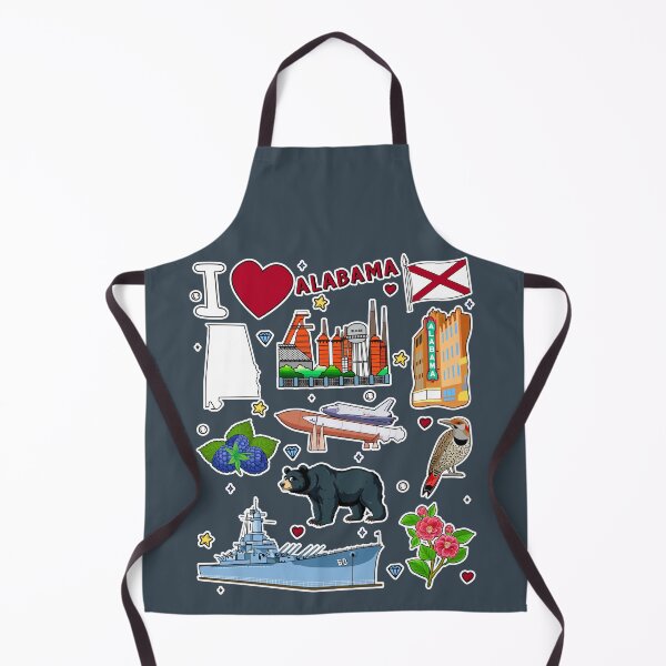 Item preview, Alabama State Pride, Iconic Symbols & Landmarks Sticker Collage designed and sold by mashmosh.