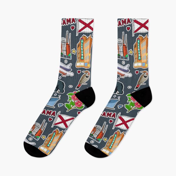 Item preview, Alabama State Pride, Iconic Symbols & Landmarks Sticker Collage designed and sold by mashmosh.