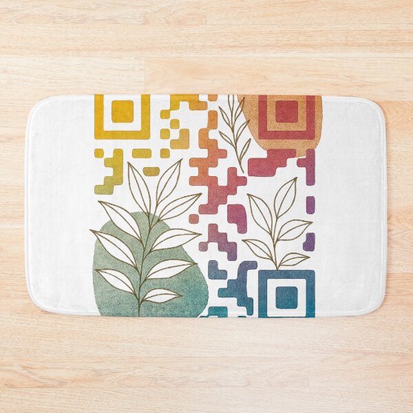 Item preview, Digital Bloom: QR Code Fusion modern abstract wall art blends vibrant QR code designed and sold by TheNameCraftery.
