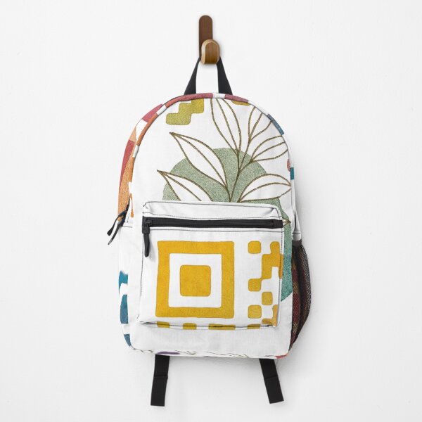 Item preview, Digital Bloom: QR Code Fusion modern abstract wall art blends vibrant QR code designed and sold by TheNameCraftery.