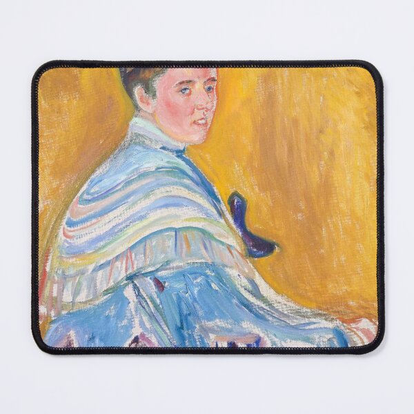 Item preview, Portrait of Hanni Asche – Edvard Munch Expressionist Portrait of Modern Woman and Psychological Intensity (1907) designed and sold by Art Outlaws.
