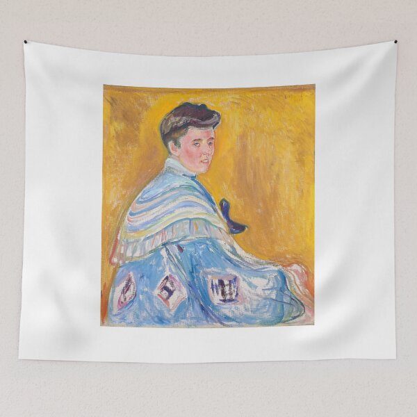 Item preview, Portrait of Hanni Asche – Edvard Munch Expressionist Portrait of Modern Woman and Psychological Intensity (1907) designed and sold by Art Outlaws.