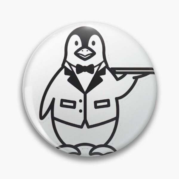 Item preview, Penguin Butler Serving Formal Drinks designed and sold by SunkenCost.