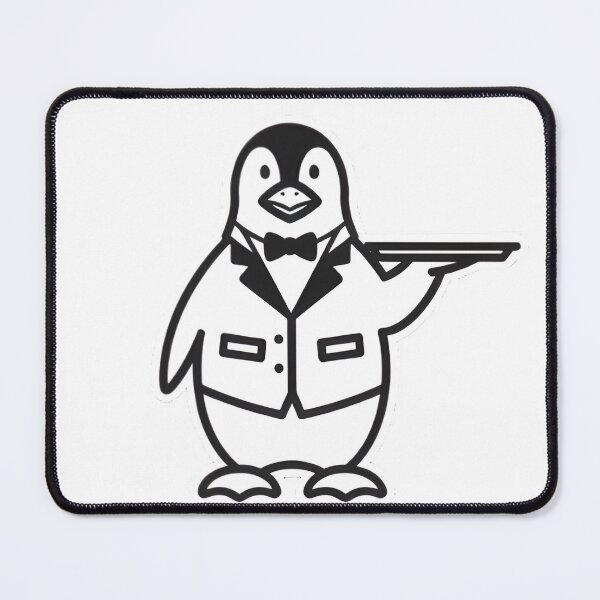 Item preview, Penguin Butler Serving Formal Drinks designed and sold by SunkenCost.