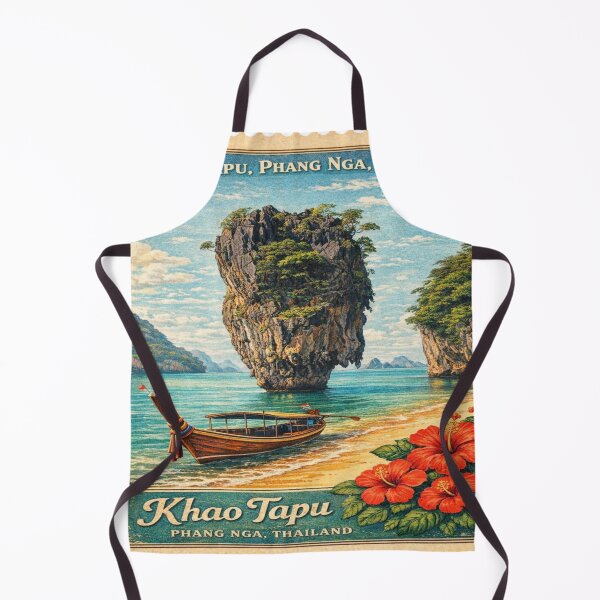 Item preview, Khao Tapu, Phang Nga, Thailand – Vintage Postage Stamp Art designed and sold by Wednesday Art design .
