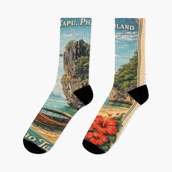 Item preview, Khao Tapu, Phang Nga, Thailand – Vintage Postage Stamp Art designed and sold by Wednesday Art design .