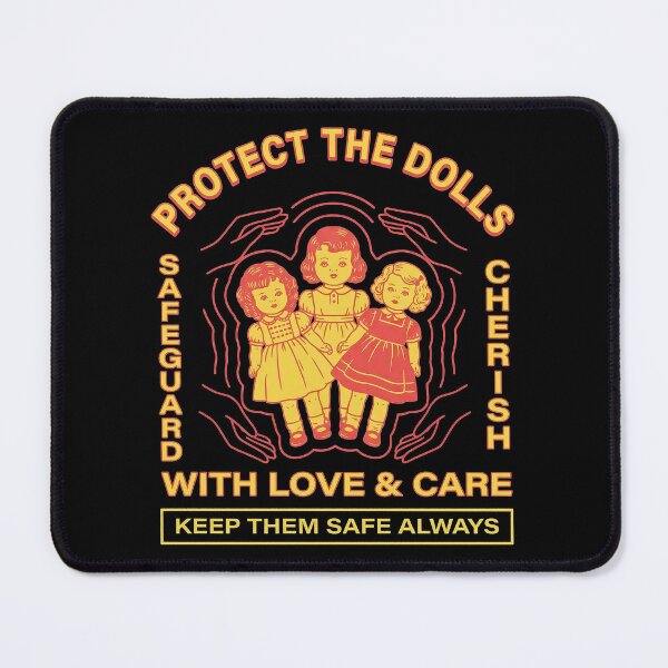 Item preview, Protect The Dolls Safeguard Cherish Vintage Neon Art designed and sold by zzz888.