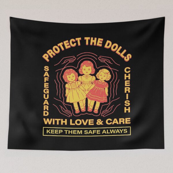 Item preview, Protect The Dolls Safeguard Cherish Vintage Neon Art designed and sold by zzz888.