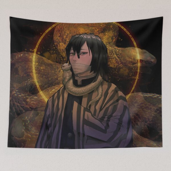 Item preview, Obanai Iguro Demon Slayer Anime Serpent Aura Dark Power designed and sold by thedarvills.