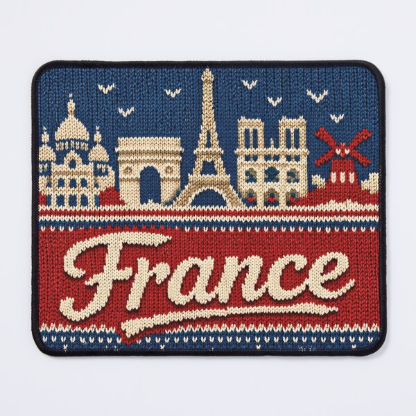 Item preview, Paris skyline, original knitted picture designed and sold by Mauswohn.