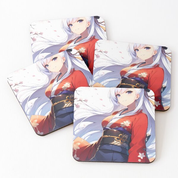 Item preview, Belfast Azur Lane Anime Girl Kimono Sakura Grace designed and sold by thedarvills.