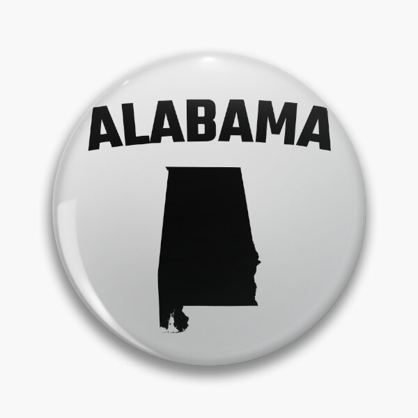 Item preview, Alabama State Map Silhouette - Classic Bold Black Typography designed and sold by mashmosh.